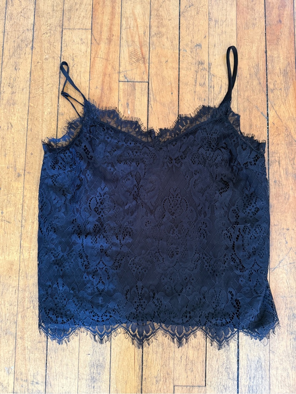 Soft Angel Women’s Lace Black Tank Top Size Small
